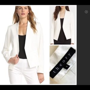 Theory White Blazer